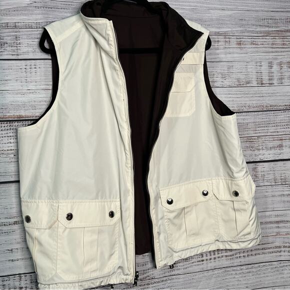 Ralph Lauren Womens 2X Reversible Military Safari Aviator Vest Polyester - Picture 11 of 13